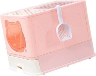 Large Cat Litter Box Collapsible Drawer