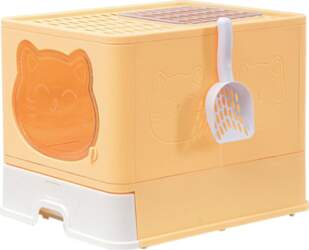 Large Cat Litter Box Collapsible Drawer