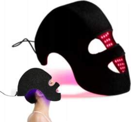 LED Face Mask And Cap Red