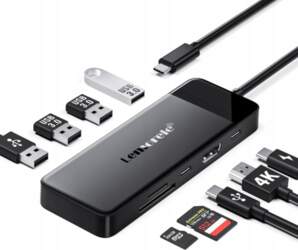 Lemorele USB C Hub, 9 in