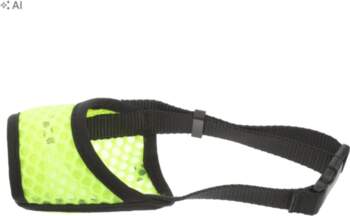 Light Green Breathable Polyester Dog Muzzle
