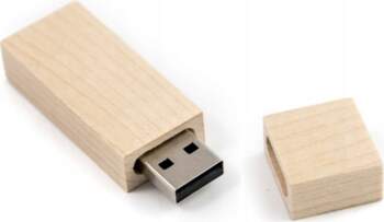 MemoRabbit Pendrive Wooden Light Maple Narrow