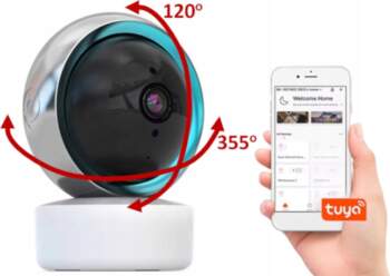 Mini ip wifi camera rotating nanny