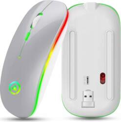 MOUSE WIRELESS OPTICAL MOUSE SLIM LED