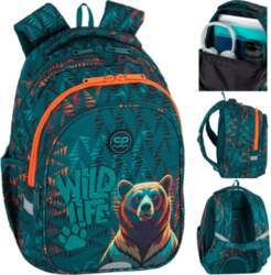 Multi-chamber school backpack Jerry Bear bear