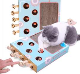 MULTIFUNCTIONAL CAT SCRATCHER INTERACTIVE TOY CAT