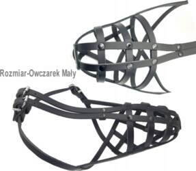 MUZZLE FOR DOG LEATHER SHEPHERD SMALL