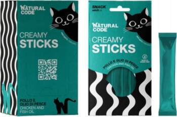 Natural Code Cat Snack Creamy Sticks