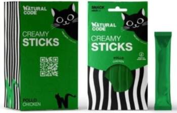 Natural Code Cat Snack Creamy Sticks