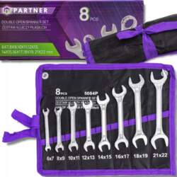 PARTNER Set of flat wrenches 8