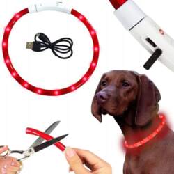 Reverse LED LIGHTING COLLAR FOR DOG