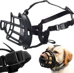 Reverse PHYSIOLOGICAL MUZZLE FOR DOG RUBBER