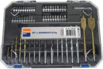 Set of bits and drills 2-22mm