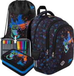 St.Right School Set Black BACKPACK