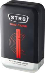 STR8 Red Code Aftershave in a