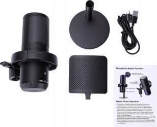USB Condenser Microphone Desktop Microphone RGB