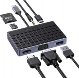 USB Hub Splitter USB C 7in1