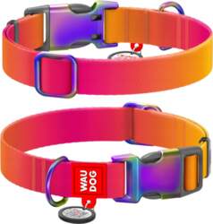 Waudog Nylon Collar with QR Code