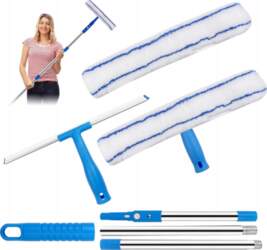 WINDOW CLEANING KIT 120CM SCRAPER HANDLE