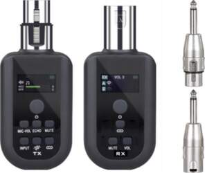 WIRELESS MICROPHONE TRANSMITTER AND RECEIVER UHF