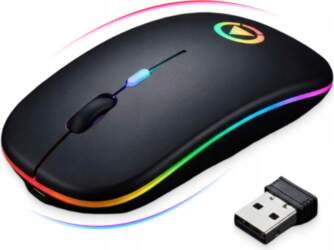 WIRELESS MOUSE FLAT SLIM BACKLIGHT LED