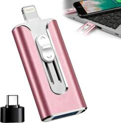 128GB USB Flash Drive 3-in-1: Lightning