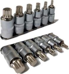1/2`` SOCKET SET - SPLINE SHANK