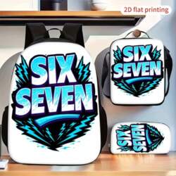 3pc Six Seven Graphic Print Daypack