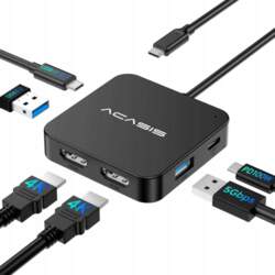 ADAPTER MULTIPORT HUB DOCKING STATION USB-C