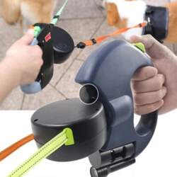 AUTOMATIC DOUBLE LEASH FOR TWO DOGS