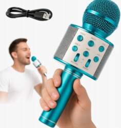 BLUETOOTH KARAOKE MICROPHONE WITH SPEAKER ADJUSTABLE