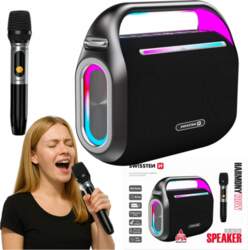 Bluetooth LED speaker with microphone set