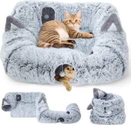 Cat and dog tunnel, plush, interactive