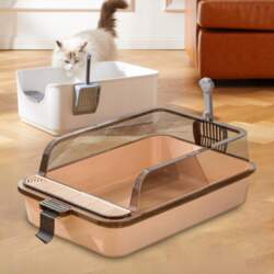 Cat Litter Tray Open Top High