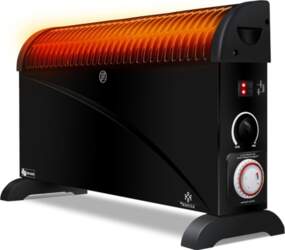 Convector radiator 2000 W black