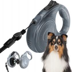 DOG LEASH automatic STRONG ROLL-UP CABLE