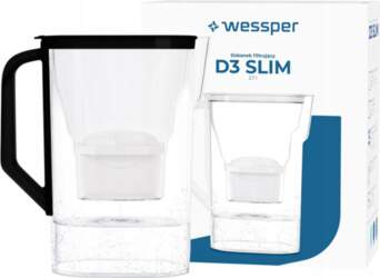 Filter jug Wessper for refrigerator black