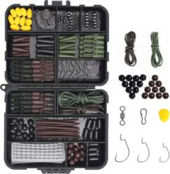 FISHERMAN`S SET FISHING HOOKS SWIVELS LINE