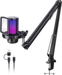 Gaming Microphone for Computer with USB-C/USB-A