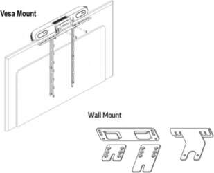 HP POLY VESA Mount and Wall