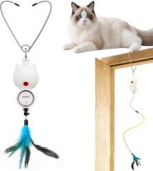 INTERACTIVE CAT TOY ATTACHED TO DOOR