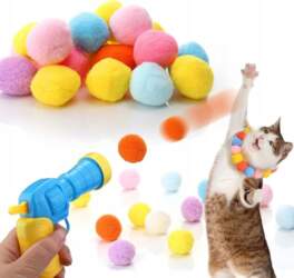 INTERACTIVE TOY FOR A CAT, GUN