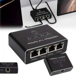 LAN SWITCH NETWORK SPLITTER 4 GIGABIT