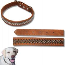 LEATHER DOG COLLAR WITH STUDS 45