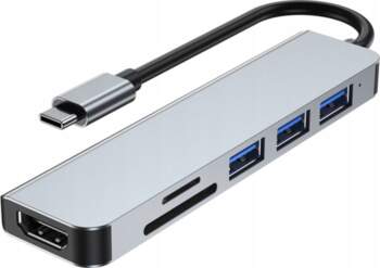 Mobilari USB HUB SPLITTER USB-C 6in1