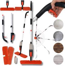Mop With Sprayer Flat Rotary Double