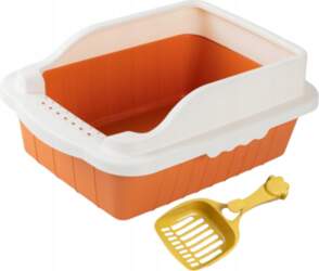 Open Top Cat Litter Box with