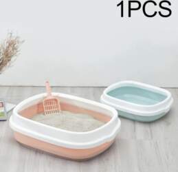 Semi Open Kitten Cat Litter Box