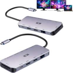 USB-C Docking Station for 2 Monitors