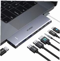 USB C HUB ADAPTER 7IN1 FOR